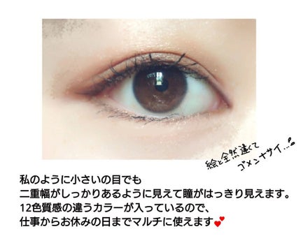 バレンタインボックス/VAVI MELLO/アイシャドウパレットを使ったクチコミ(3枚目)