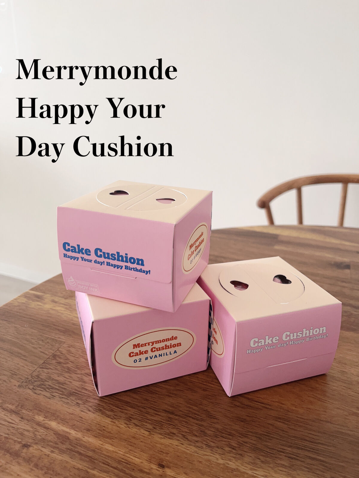 ハッピーユアデイクッション/Merrymonde/クッションファンデーションを使ったクチコミ（2枚目）