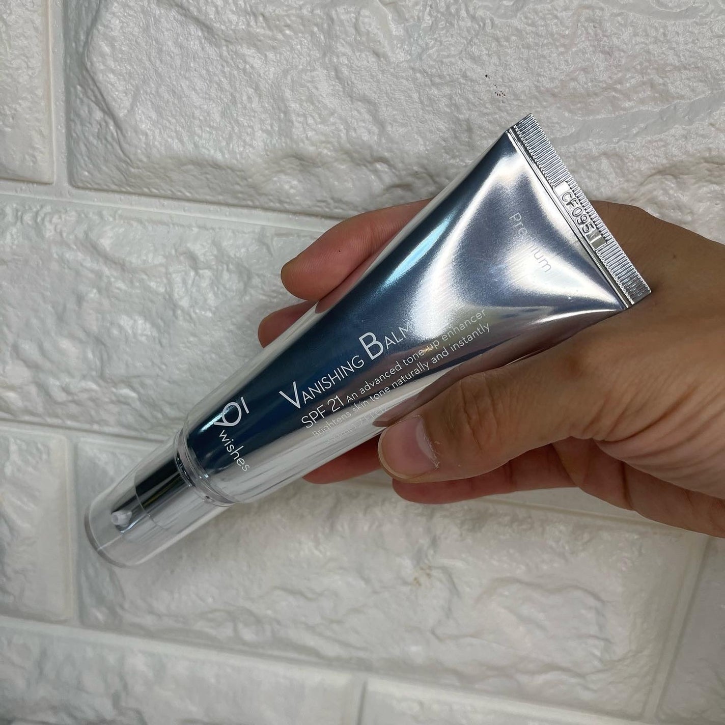 バニシングバーム プレミアム トーンアップ SPF21/9Wishes/化粧下地を使ったクチコミ(4枚目)