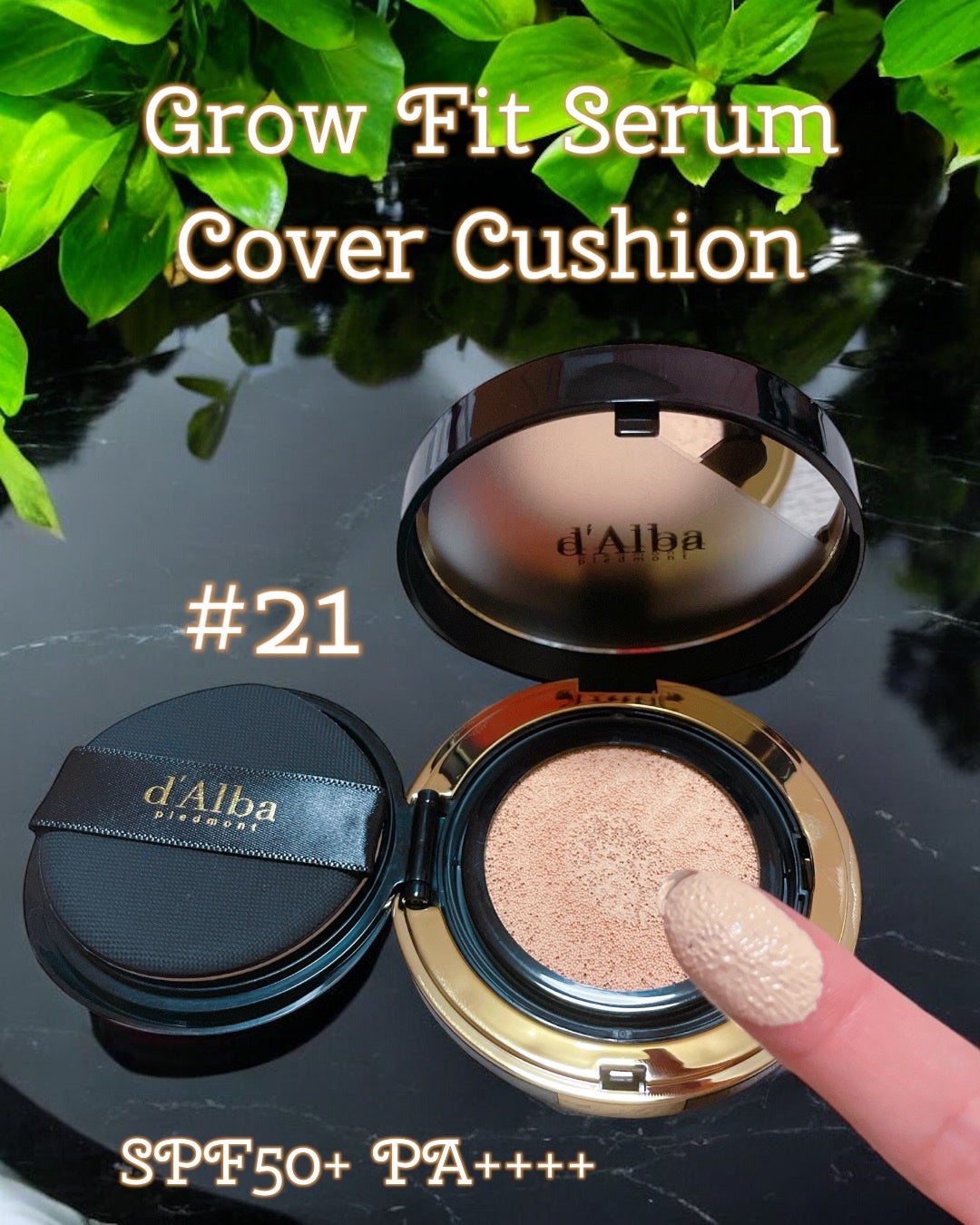 グロウフィットセラムカバークッション/ダルバ/クッションファンデーションを使ったクチコミ(2枚目)