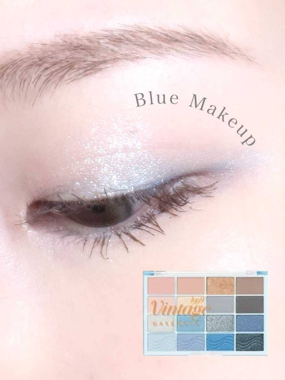ソフトブラーリングアイパレット 19.ブルーサンドブラーリング/wakemake/アイシャドウパレットを使ったクチコミ（1枚目）