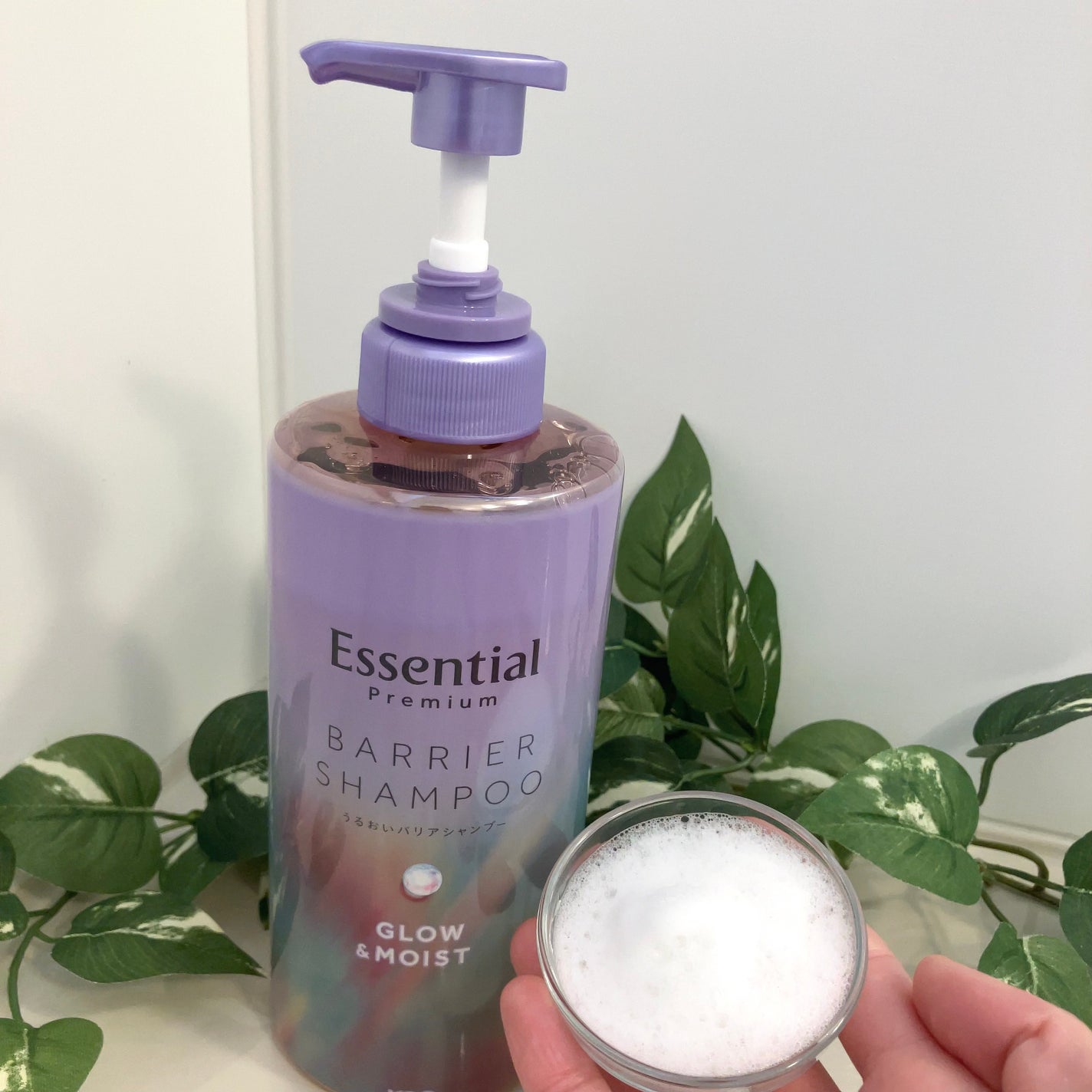 エッセンシャル プレミアム うるおいバリアシャンプー/コンディショナー グロウ&モイスト/エッセンシャル/市販シャンプーを使ったクチコミ(4枚目)