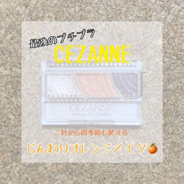 トーンアップアイシャドウ/CEZANNE/パウダーアイシャドウを使ったクチコミ（1枚目）