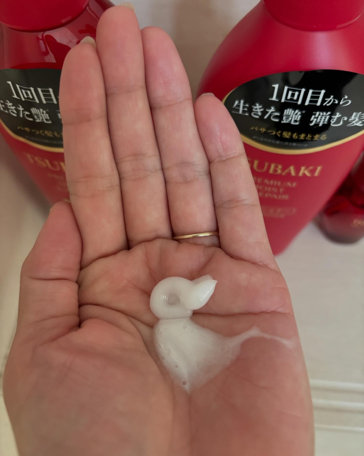 TSUBAKI プレミアム モイスト＆リペア シャンプー/コンディショナー/TSUBAKI/市販シャンプーを使ったクチコミ（2枚目）