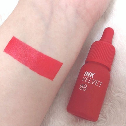 インク ベルベット 08 セルアウトレッド(SELLOUT RED)/PERIPERA/口紅の画像