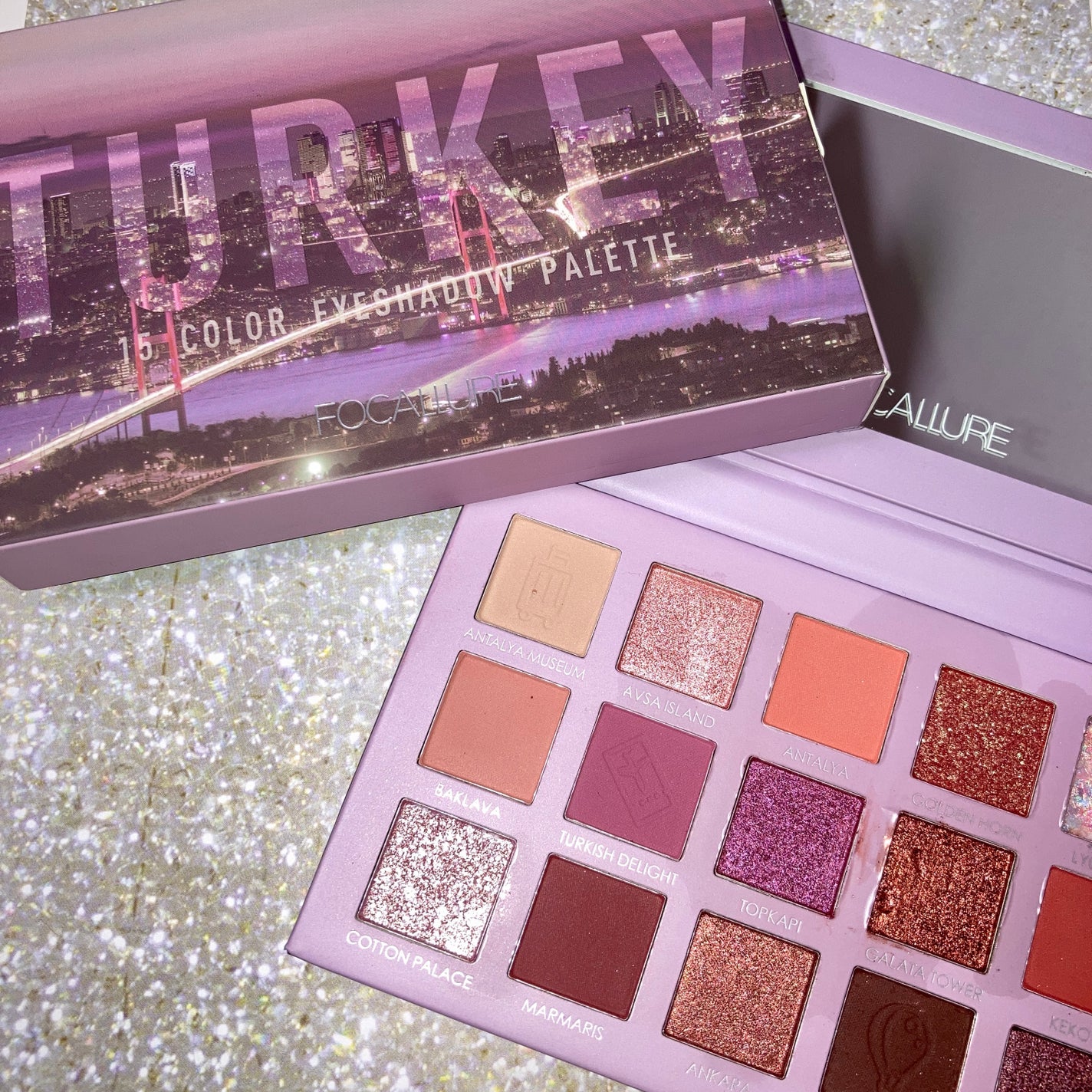 GO TRAVEL 15色アイシャドウパレット/FOCALLURE/アイシャドウパレットを使ったクチコミ(1枚目)