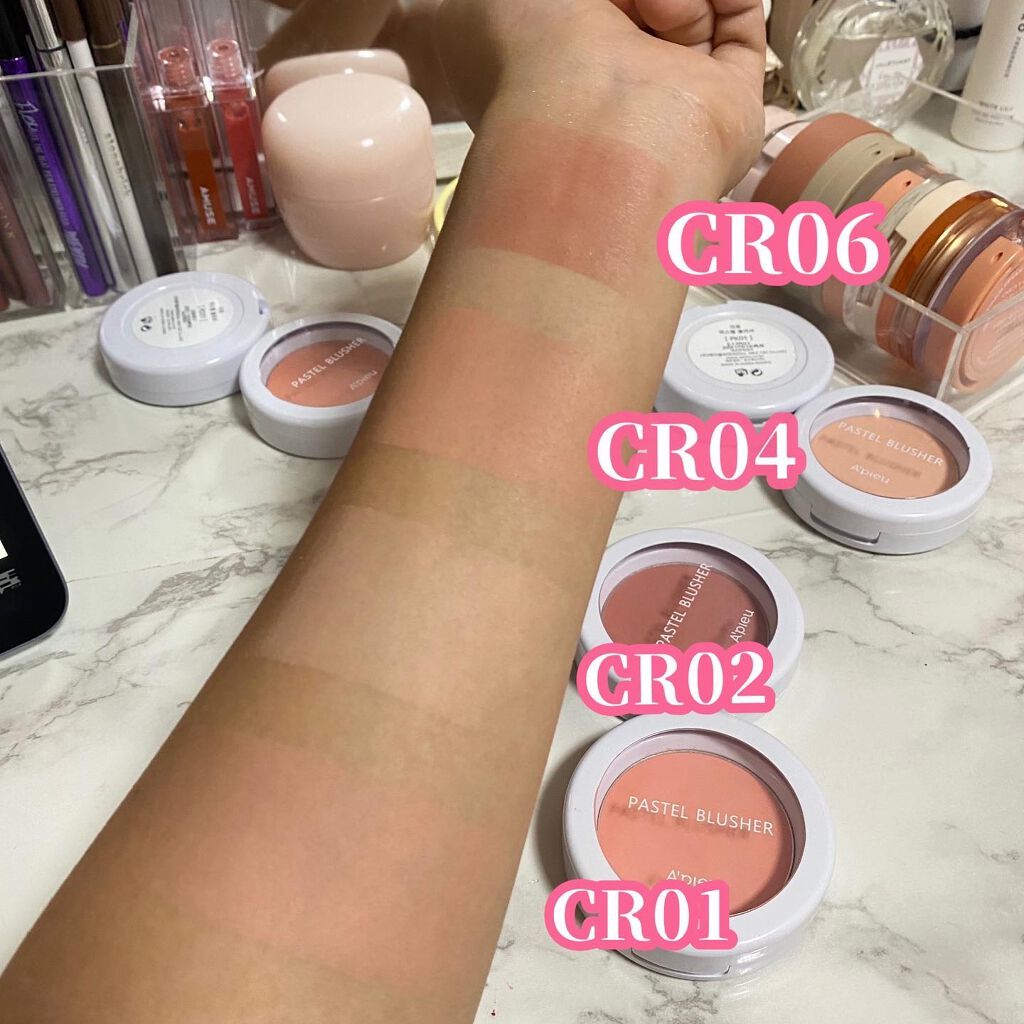 アピュー パステルブラッシャー/A’pieu/パウダーチークを使ったクチコミ(3枚目)