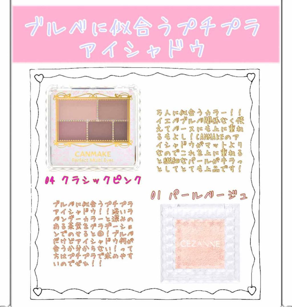 パーフェクトマルチアイズ/キャンメイク/アイシャドウパレットを使ったクチコミ(1枚目)