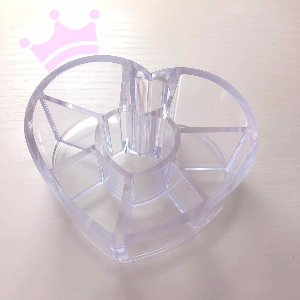 メイク小物スタンド(ハート)/DAISO/その他を使ったクチコミ(2枚目)