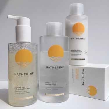 HATHERINE モーニングブースト ハイドレーション ローションのクチコミ「HATHERINE 
☀️MORNING CARE

Lilybyredのスキンケアブランド　.....」（1枚目）