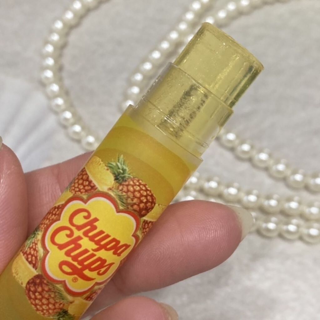 デリシャスリップクリーム Chupa Chups（チュッパチャプス） パイナップルの香り/デリシャスリップクリーム/リップクリームを使ったクチコミ（2枚目）
