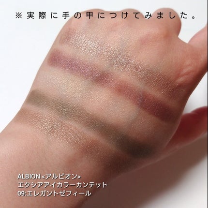 エクシア アイカラー カンテット/ALBION/アイシャドウパレットを使ったクチコミ(3枚目)
