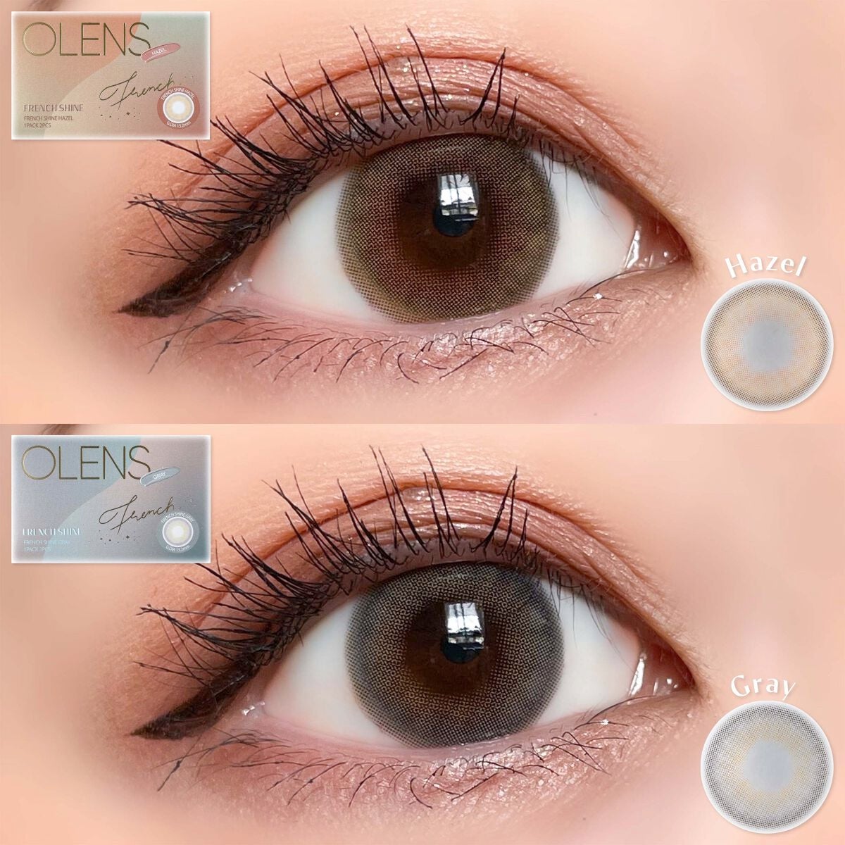 フレンチシャイン 1month/OLENS/1ヶ月(1MONTH)カラコンを使ったクチコミ(5枚目)