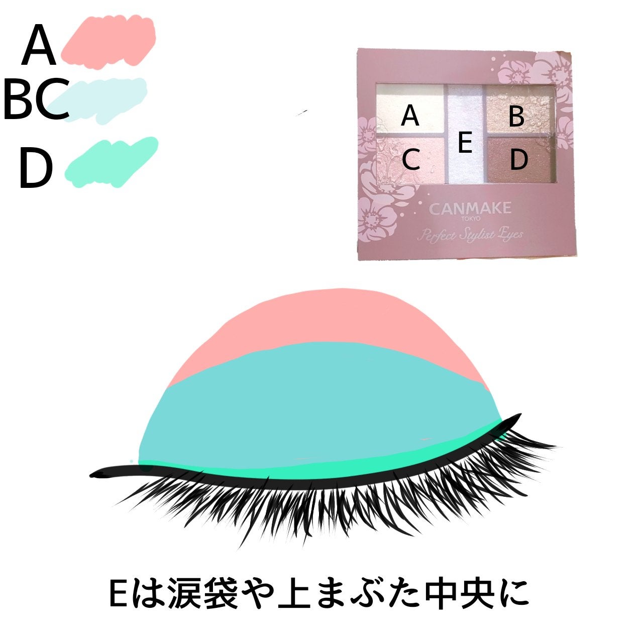 パーフェクトスタイリストアイズ/キャンメイク/アイシャドウパレットを使ったクチコミ(3枚目)