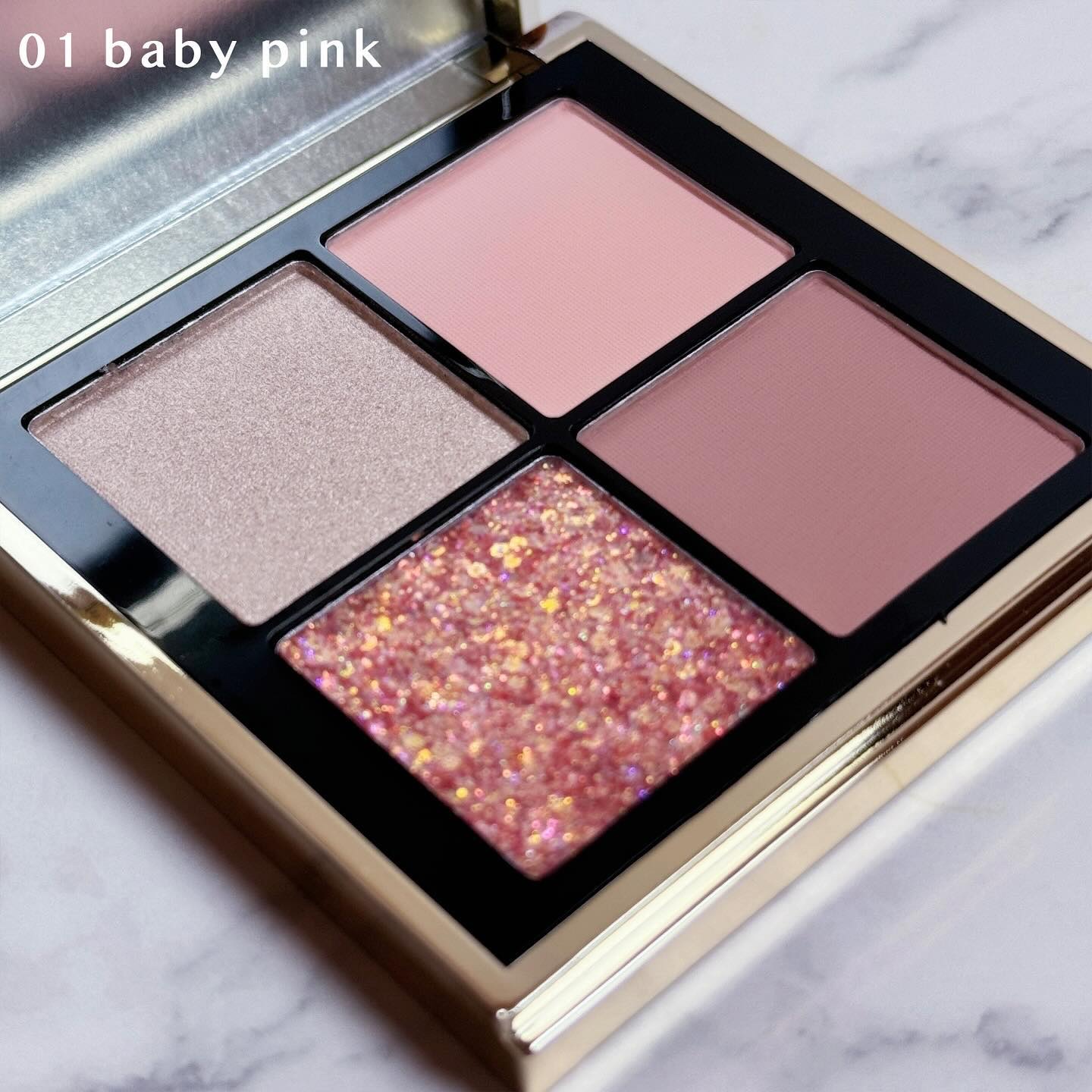 4色アイシャドウパレット 03 nudie apricot/MOKA Japan cosmetics/アイシャドウパレットを使ったクチコミ（2枚目）