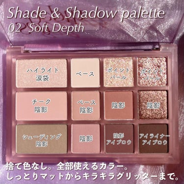 シェード アンド シャドウ パレット 02 SOFT DEPTH/CLIO/パウダーアイシャドウを使ったクチコミ（3枚目）