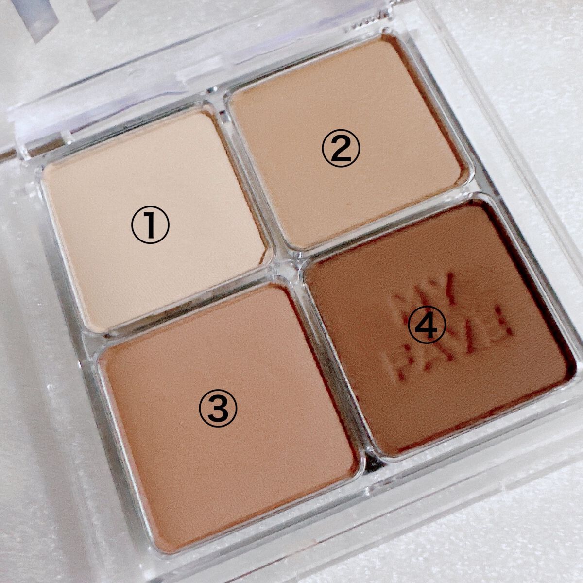 ホリカホリカ マイフェイブシャドウパレット（4カラー） #01 HEIZLE/HOLIKA HOLIKA/アイシャドウパレットを使ったクチコミ（2枚目）