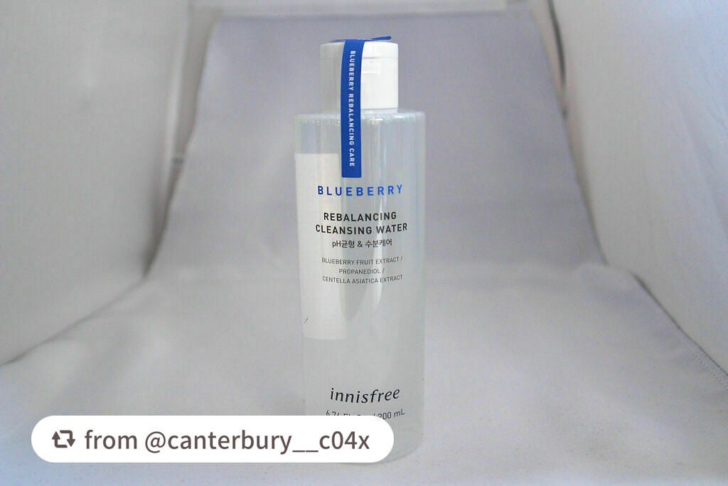 ブルーベリー バランシング クレンジングウォーター/innisfree/クレンジングウォーターを使ったクチコミ(1枚目)