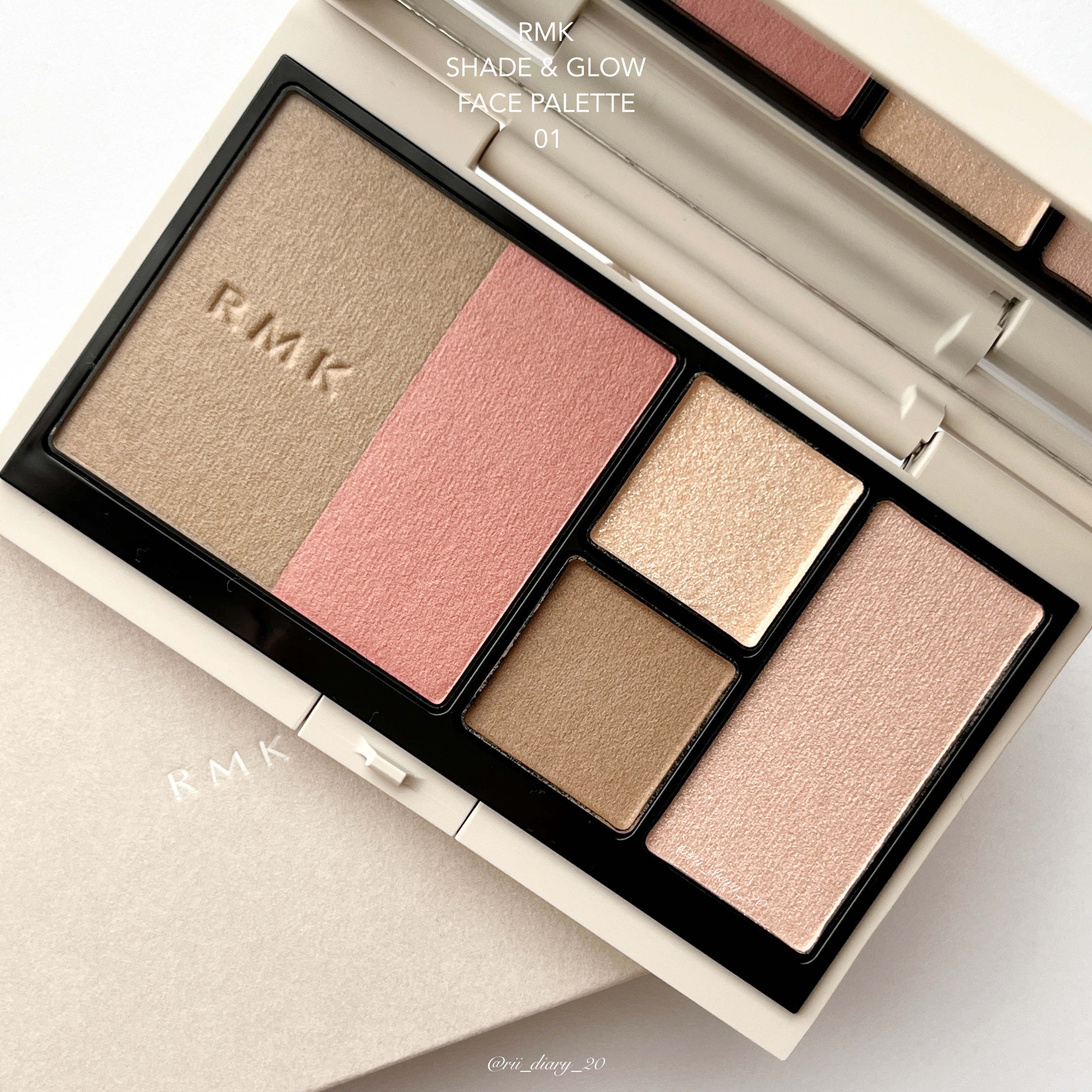 RMK シェイド&グロウ フェイスパレット /RMK/アイシャドウパレットを使ったクチコミ（2枚目）