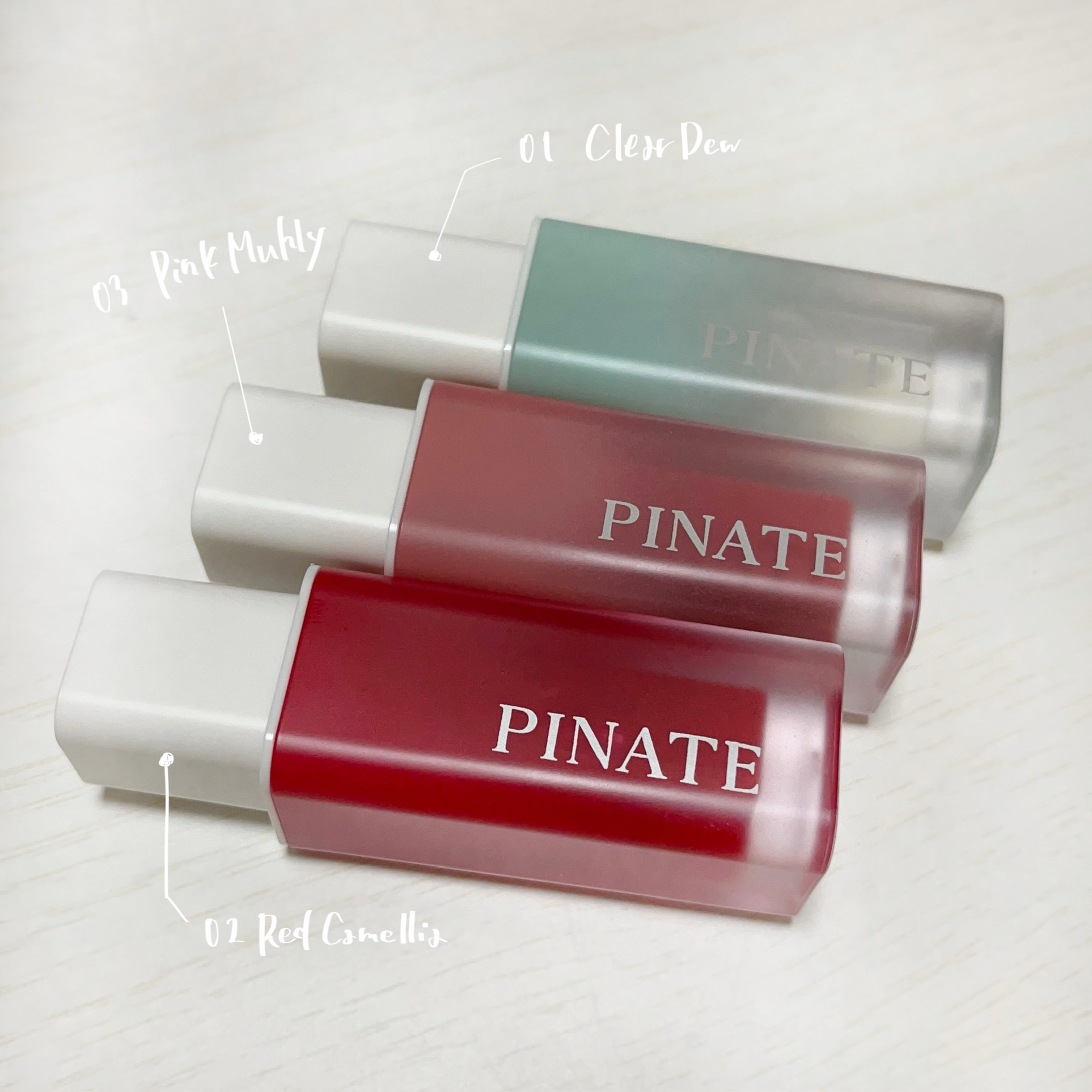 ナチュラルブルームリップオイルセラム 3色セット/PINATE/リップグロスを使ったクチコミ（2枚目）