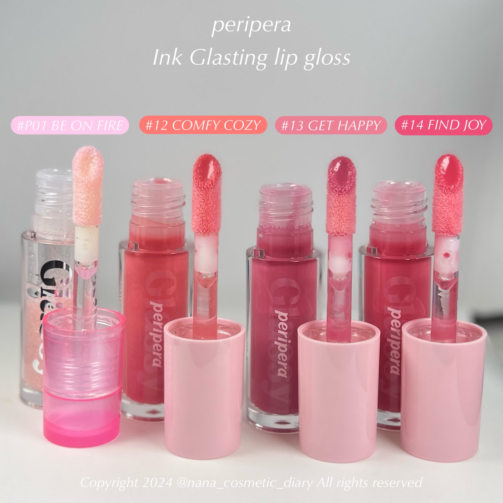 インク グラスティング リップ グロス/PERIPERA/リップグロスを使ったクチコミ（1枚目）