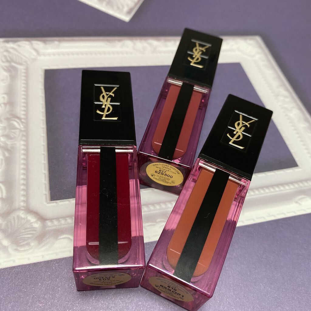 ルージュ ピュールクチュール ヴェルニ ウォーターステイン/YVES SAINT LAURENT BEAUTE/口紅を使ったクチコミ(3枚目)