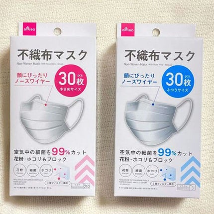 不織布マスク/DAISO/マスクを使ったクチコミ(2枚目)