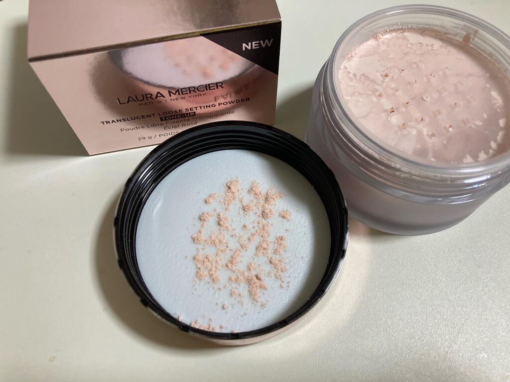 トランスルーセント ルース セッティング パウダー トーンアップ ローズ/ローラ メルシエ/ルースパウダーを使ったクチコミ(3枚目)