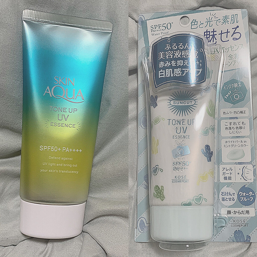 スキンアクア トーンアップUVエッセンス/スキンアクア/日焼け止めクリームを使ったクチコミ（1枚目）