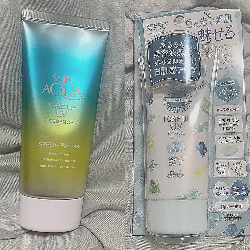 スキンアクア トーンアップUVエッセンス/スキンアクア/日焼け止めクリームを使ったクチコミ(1枚目)