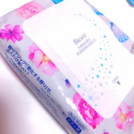 ビオレさらさらパウダーシート 香りマジック/ビオレ/ボディシートを使ったクチコミ(1枚目)