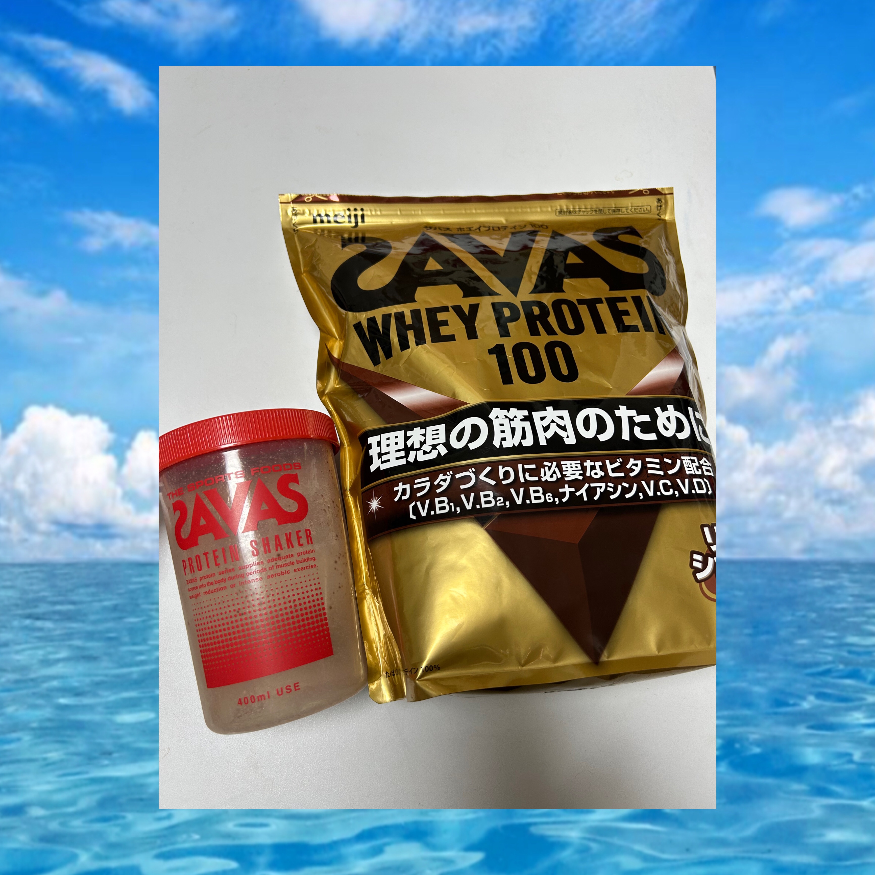 ホエイプロテイン100/ザバス/ホエイプロテインを使ったクチコミ（1枚目）