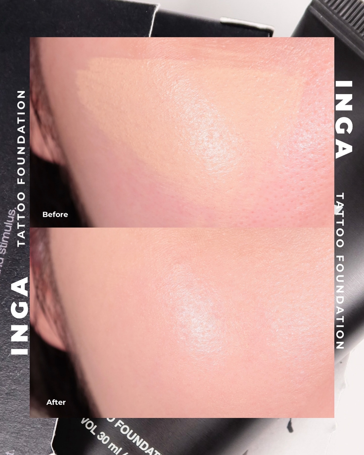 タトゥーファンデーション/INGA/リキッドファンデーションを使ったクチコミ（1枚目）