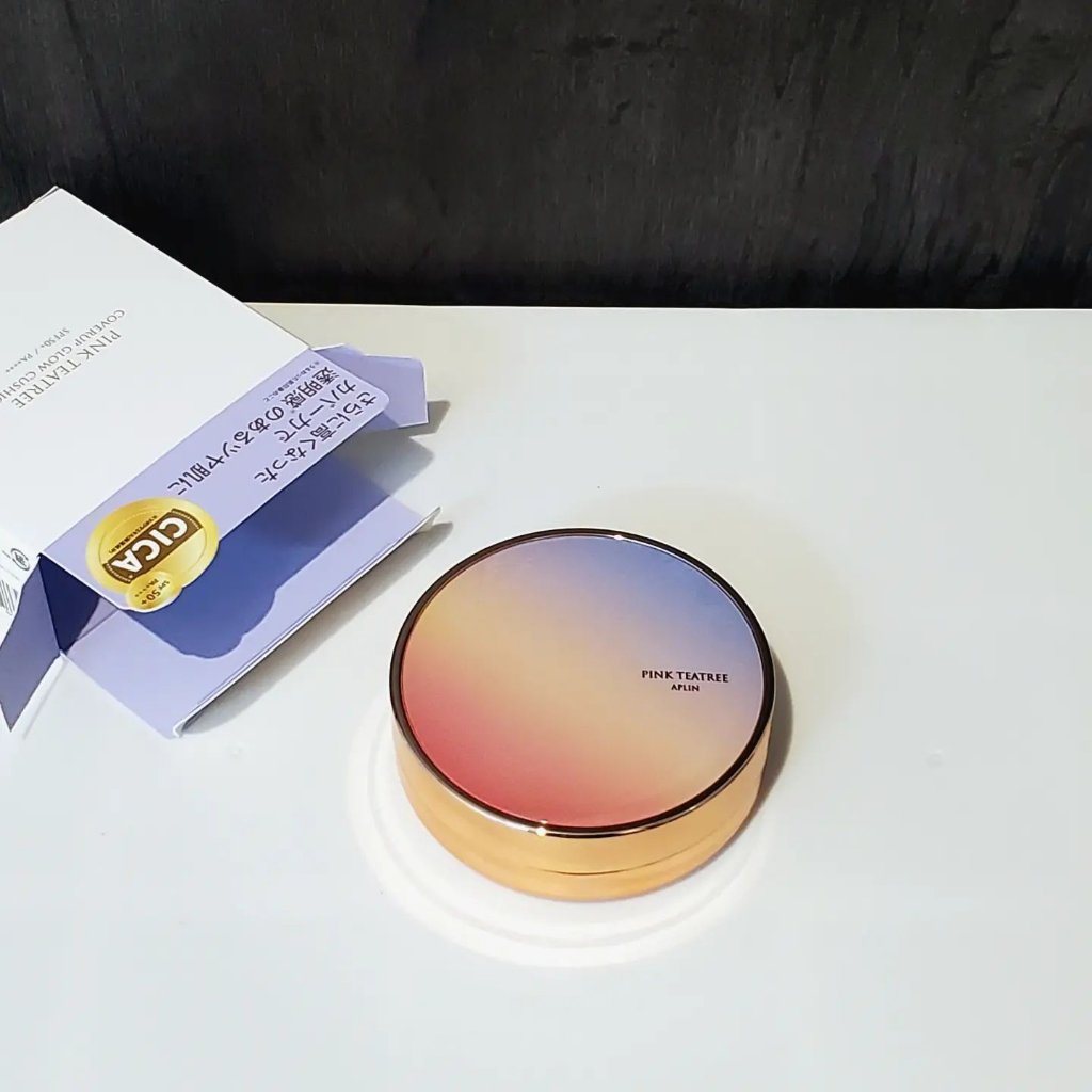 ピンクティーツリーカバーアップグロウクッション/APLIN/クッションファンデーションを使ったクチコミ（1枚目）