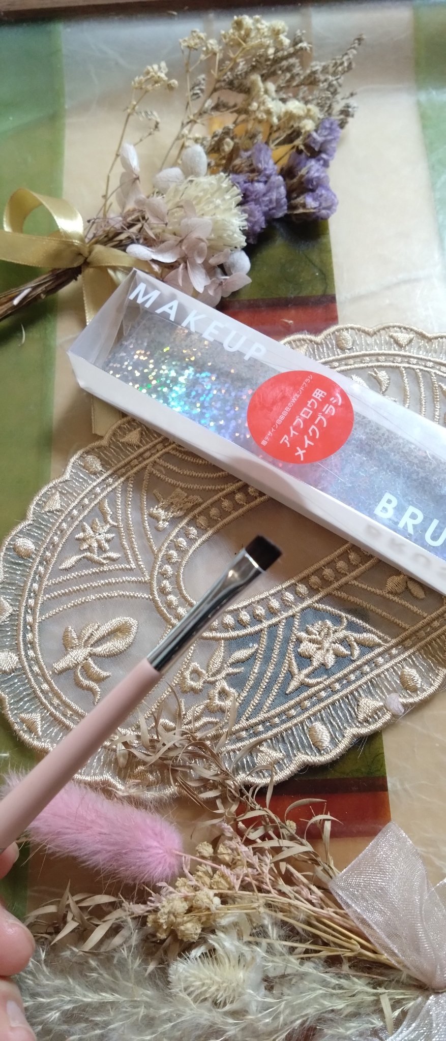 アイブロウ用メイクブラシ/Kirei&co./メイクブラシを使ったクチコミ（2枚目）