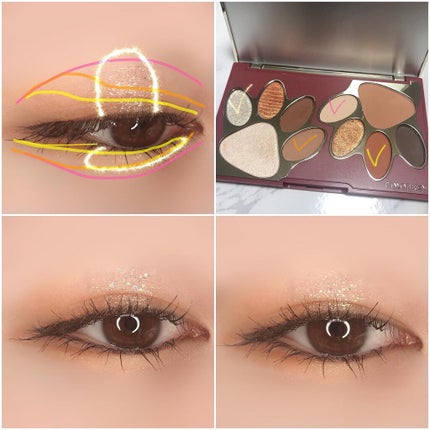 トラ十色アイシャドウパレット/COLORKEY/アイシャドウパレットを使ったクチコミ(2枚目)