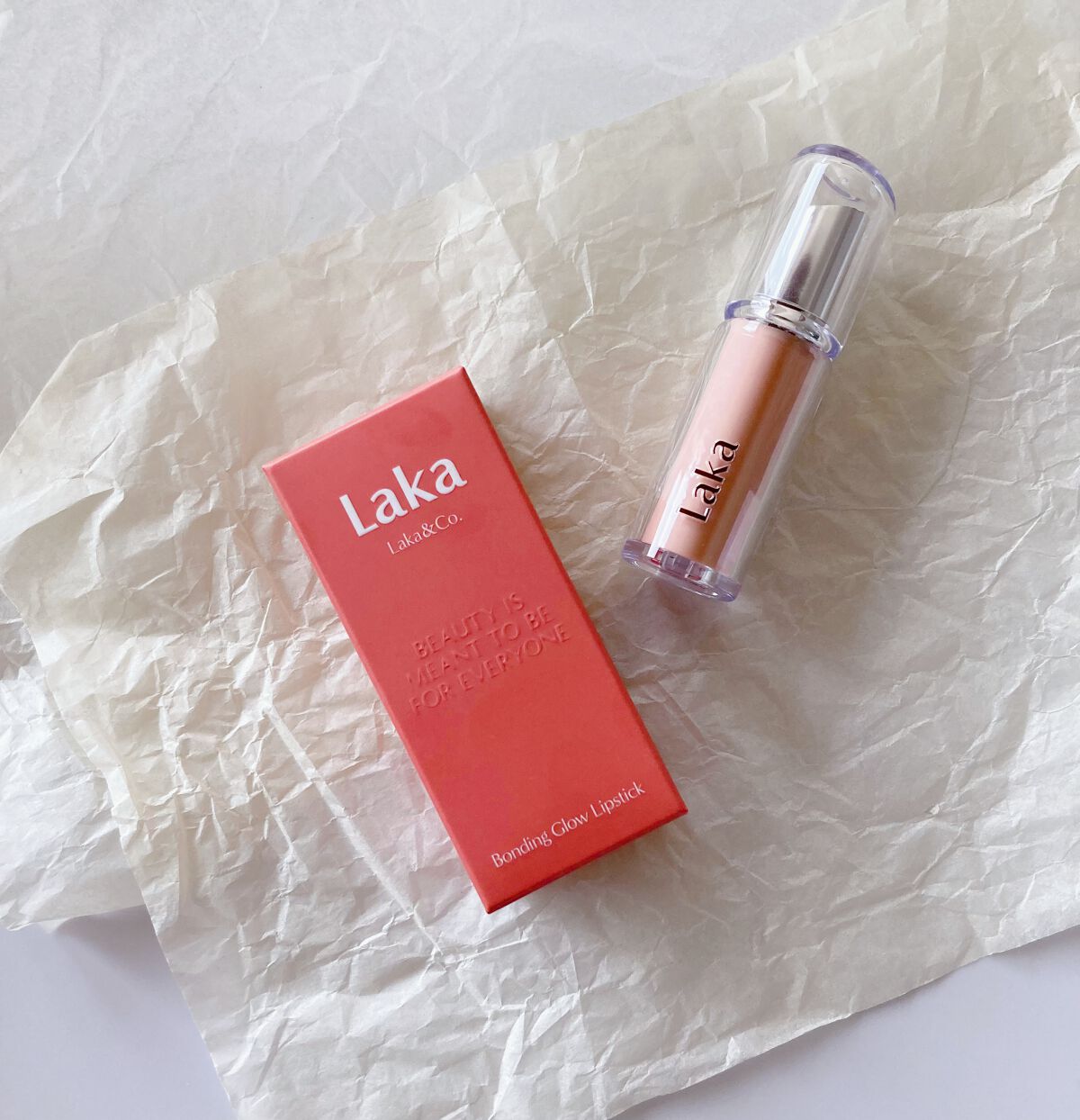 ボンディンググロウリップスティック/Laka/口紅を使ったクチコミ(3枚目)