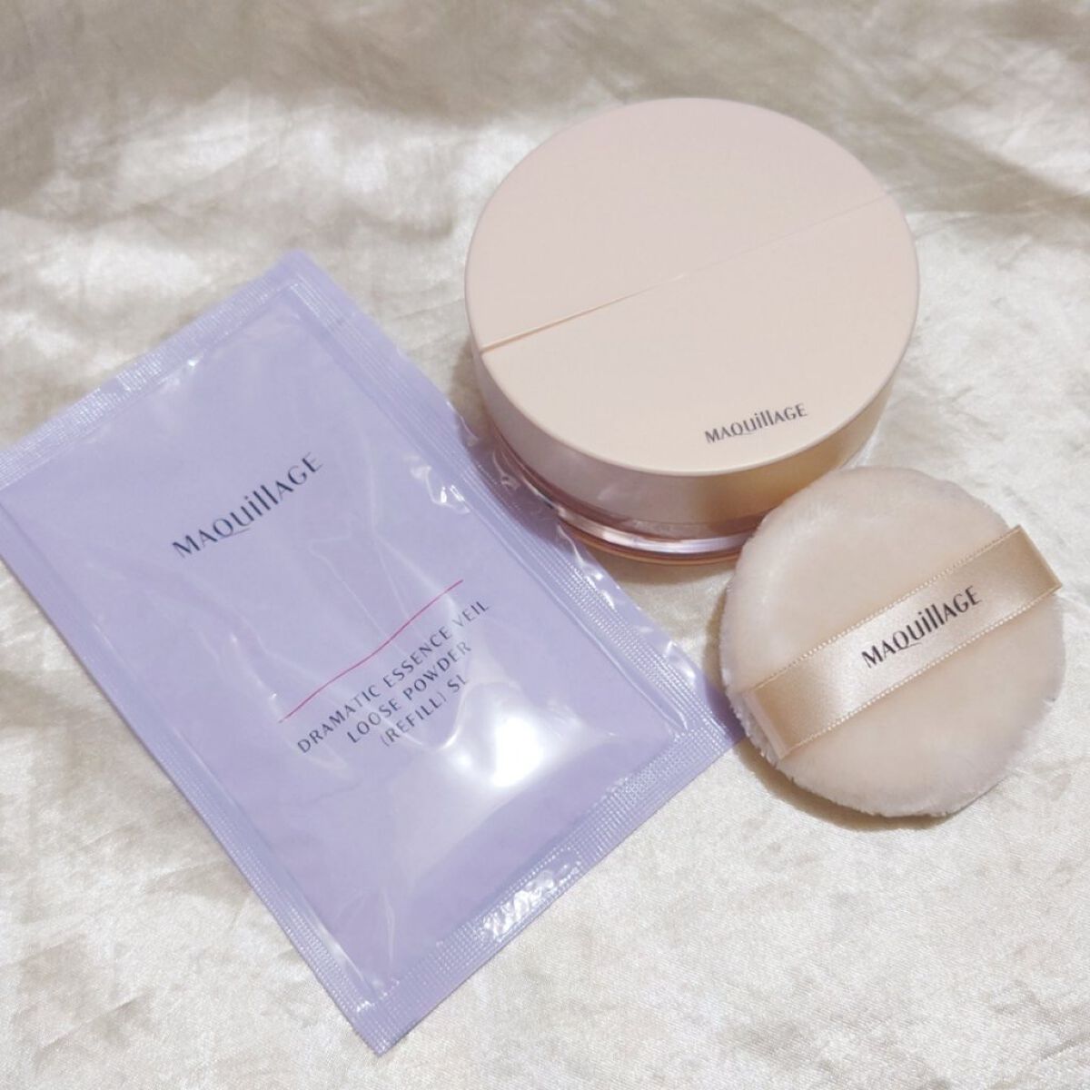 ドラマティックエッセンスヴェール ルースパウダー/マキアージュ/フェイスパウダーを使ったクチコミ（2枚目）