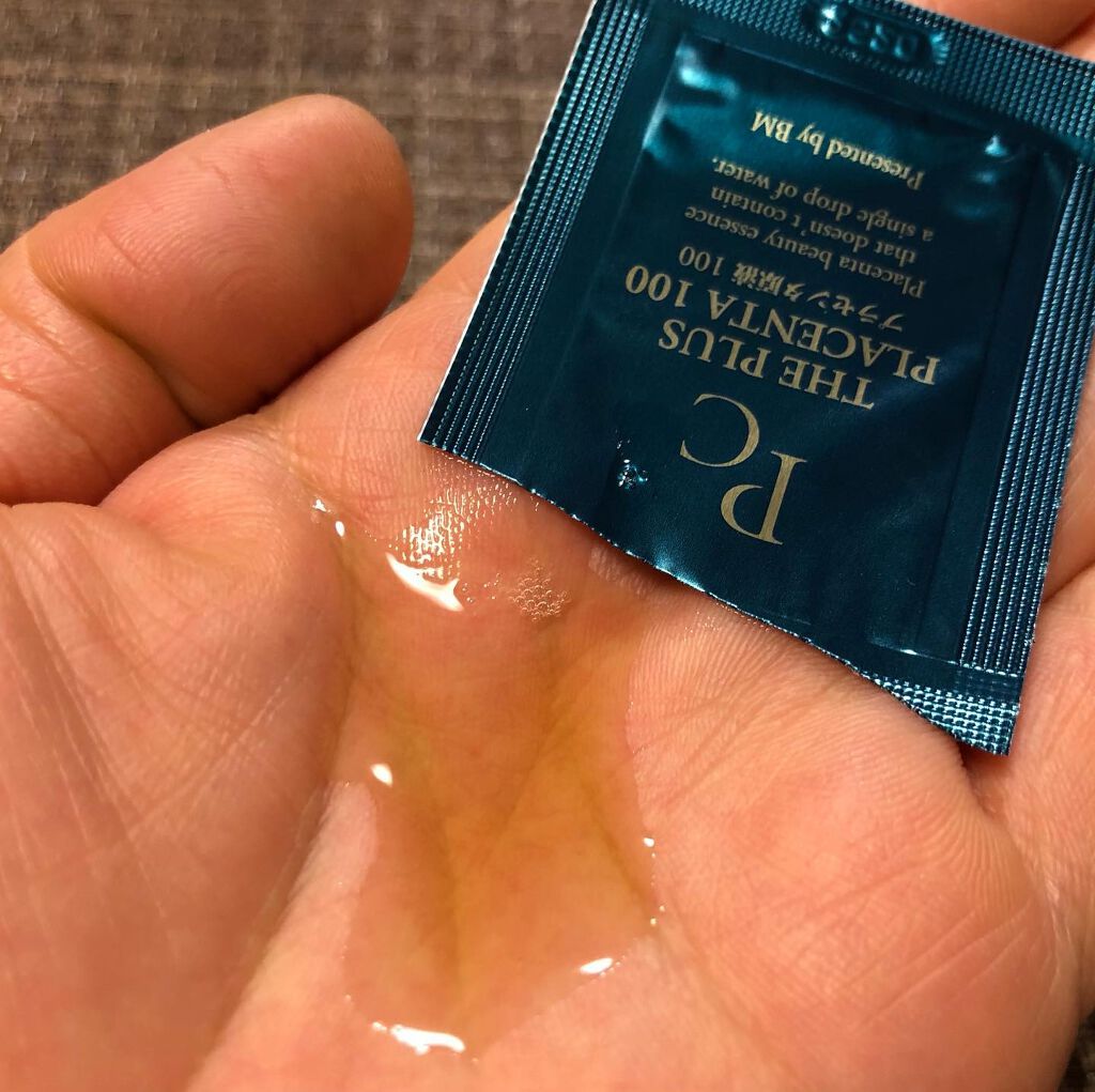 【馬プラセンタ原液100】プラセンタ原液100美容液　パウチ　1ml (馬プラセンタ)/パーフェクトC/美容液を使ったクチコミ（1枚目）