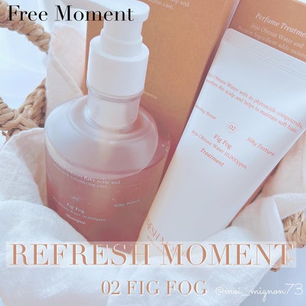 リフレッシュモーメントパフュームシャンプー/トリートメント Fig Fog/Free Moment /市販シャンプーを使ったクチコミ(1枚目)