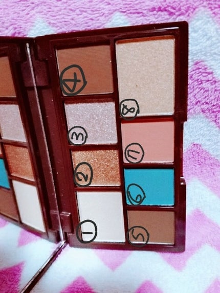 ミニチョコレートアイシャドウパレット チョコミント/MAKEUP REVOLUTION/アイシャドウパレットを使ったクチコミ(3枚目)