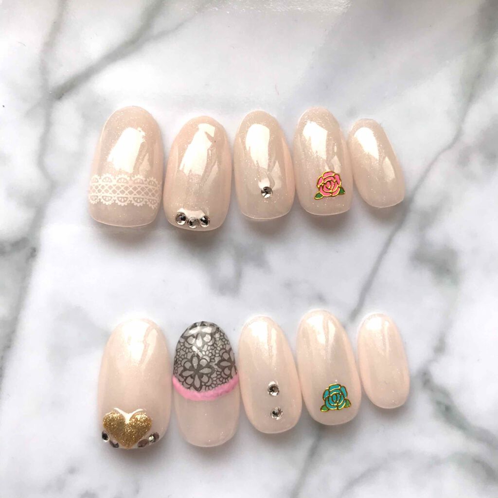 ソフトシリコン型/セリア/ネイルチップ・パーツを使ったクチコミ（2枚目）