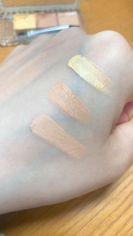 カラーミキシングコンシーラー/キャンメイク/パレットコンシーラーを使ったクチコミ(3枚目)
