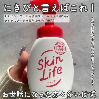 スキンライフ 薬用泡のふんわり洗顔のクチコミ「-

いつの時代もにきびといえば！

-

▼Skinlife

スキンライフ 薬用洗顔フォー.....」（2枚目）