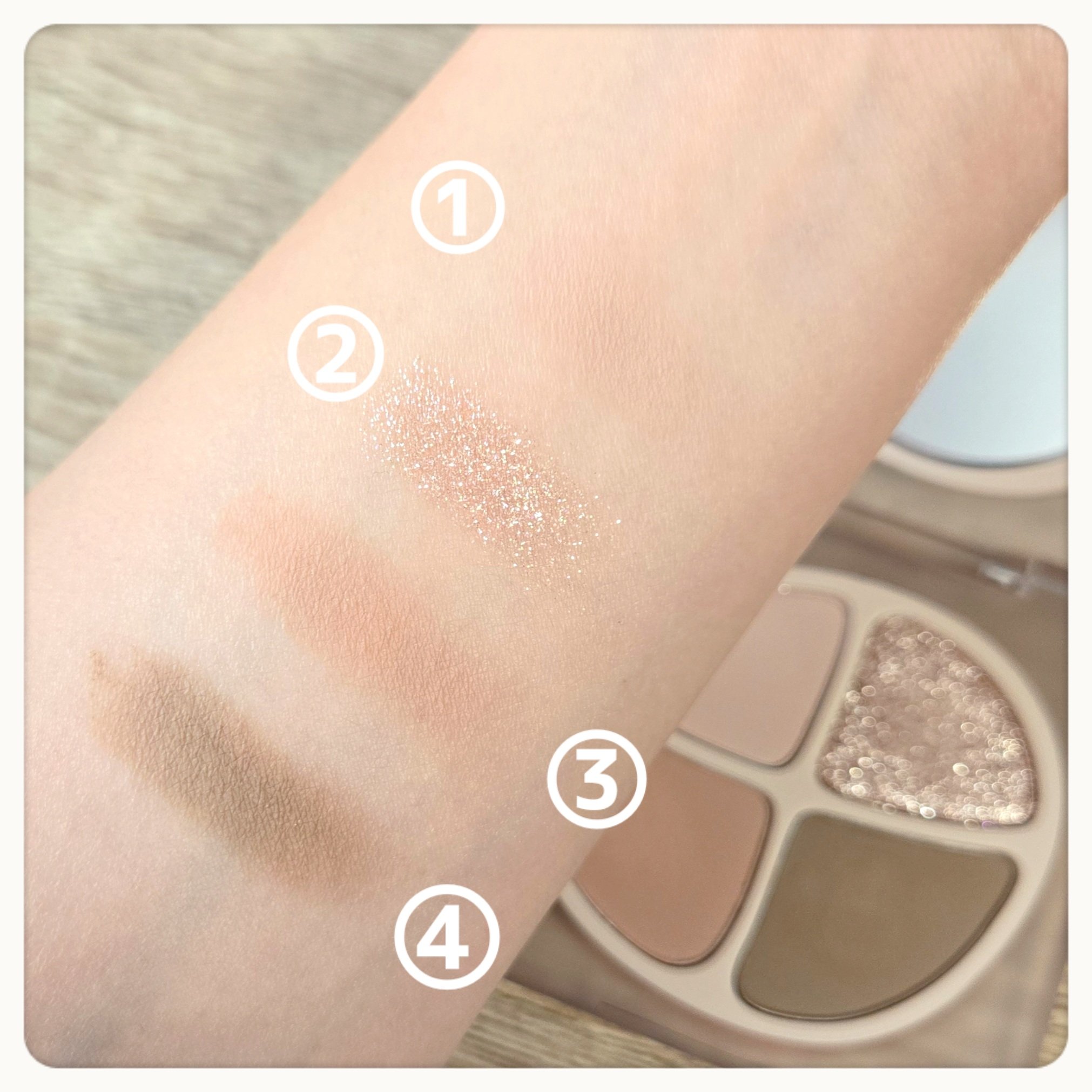 NEW NUDE スキンカラーパレット F12 桃ムース/Joocyee/アイシャドウパレットを使ったクチコミ（3枚目）