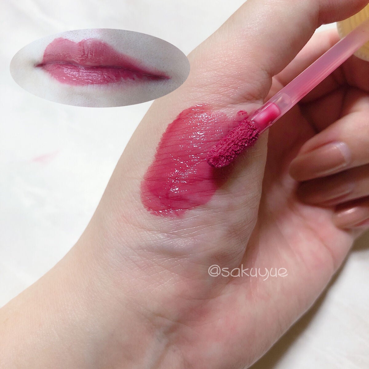 ジューシーラスティングティント/rom&nd/リップティントを使ったクチコミ(2枚目)