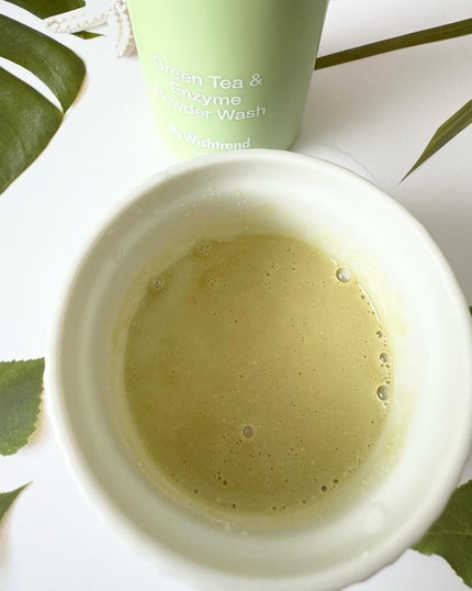 グリーンティー&エンザイムパウダーウォッシュ/By Wishtrend/洗顔パウダーを使ったクチコミ(3枚目)