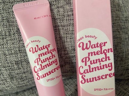 ウォーターメロン パンチ カミング サンスクリーン / スイカサンクリーム / SPF 50+ PA++++  /ビューランチ/日焼け止めクリームを使ったクチコミ(3枚目)