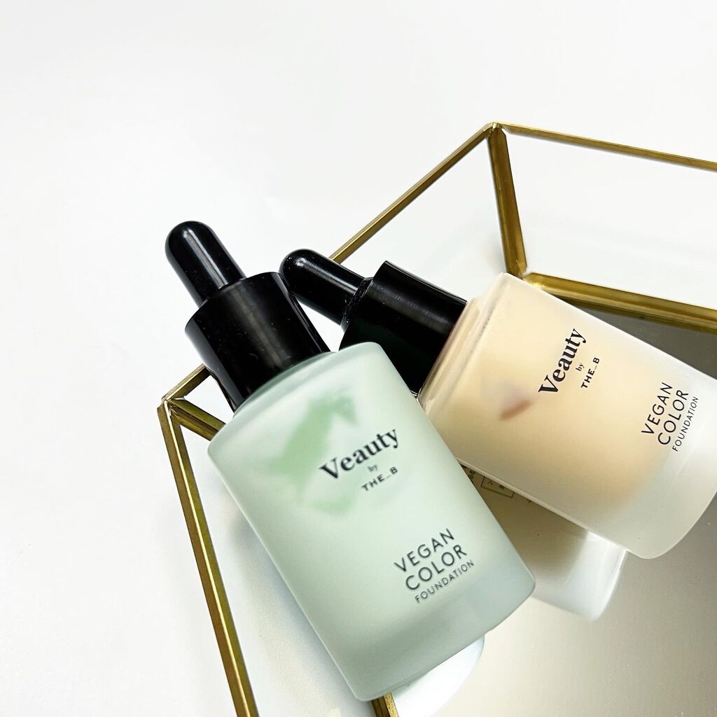 ヴィーガン カラーファンデーション グリーン/Veauty by THE_B/リキッドファンデーションを使ったクチコミ（1枚目）