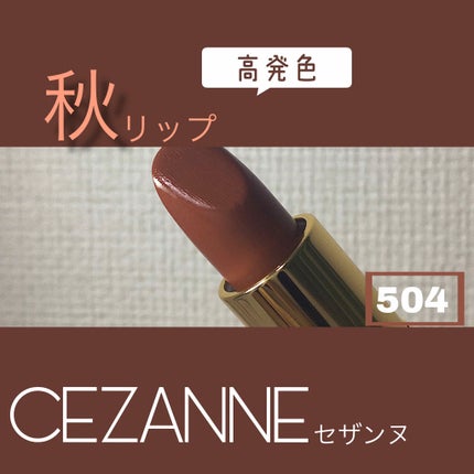 ラスティング リップカラーN/CEZANNE/口紅を使ったクチコミ(1枚目)